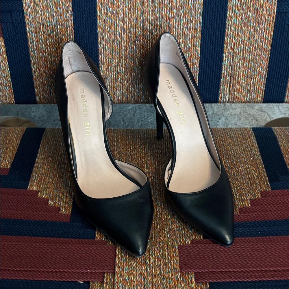 Madden Girl Classic Black Heels